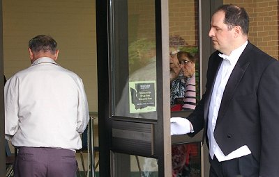 A cast member from The Importance of Being Earnest playing at The Sumner Performing Arts Center in Sumner, Washington.