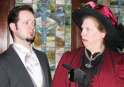 Jay Henson and Sandy Wagner from The Importance of Being Earnest in Sumner, Washington.