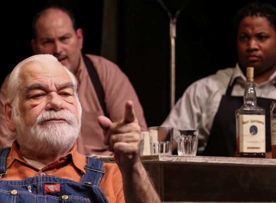 Mr. Mozel (Tom Birkeland), Frisky (Kerry Bringman), US (Jimmy Shields) at Tacoma Little Theatre - Photo courtesy Dennis K Photography - image.