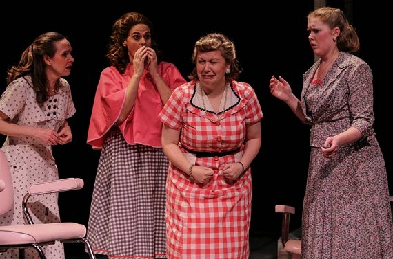 Ruby (Ellen Peters), Marcela (Neicie Packer), Omaha (Diana George), Jimmy Deeanne (Jill Heinecke) at Tacoma Little Theatre - Photo courtesy Dennis K Photography - image.