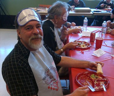 Terry Belieu, a member of the Clean Plate Spaghetti Club.