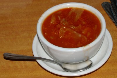 Vegetarian Cabbage Borscht.