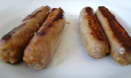 Sausage links at The Harvester Restaurant in Tacoma's Stadium District - image.