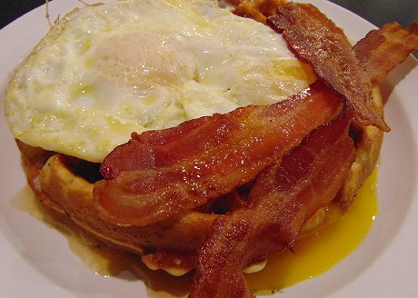 Waffle breakfast from Tower Lanes Restaurant - Tacoma - image.