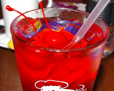 A two-cherry Shirley Temple.