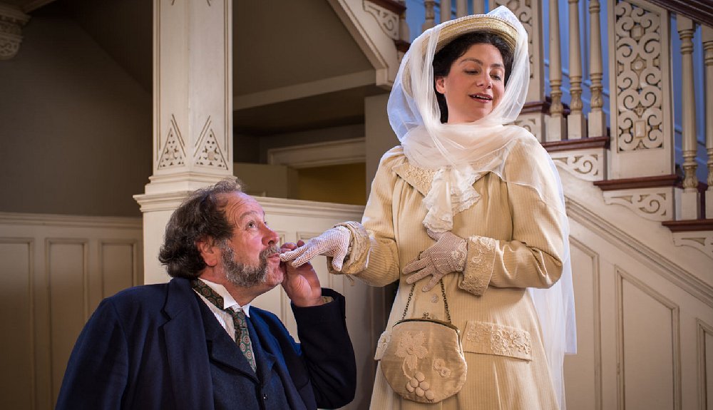 Eric Ray Anderson and Kathryn Grace Philbrook in The Waltz of the Toreadors - Dukesbay Productions - image. - Photo courtesy Ganwich Photography.