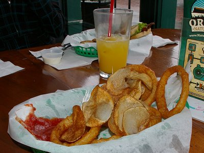 Onion rings and Spar Chips at The Spar Tavern - photo.