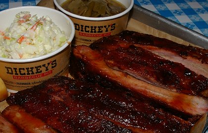 BBQ ribs from Dickeys Barbeque Pit in Puyallup, Washington - image.