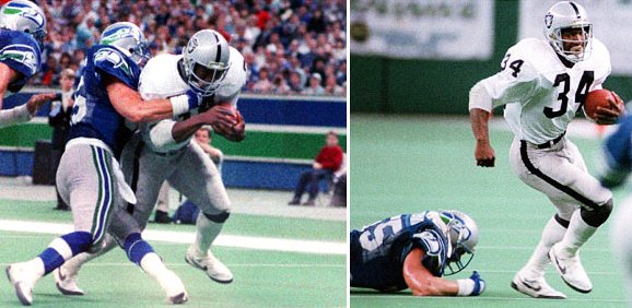 Bo Jackson running over The Boz - image.