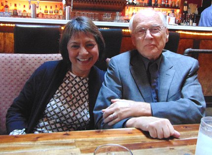 Jayasri Ghosh and Dennis Flannigan at The Manhattan restaurant on Capitol Hill in Seattle, Washington - image.