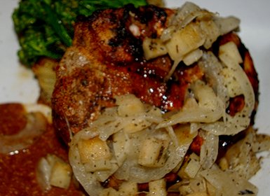 Pork Porterhouse - porkchop from Shenanigans Restaurant on Ruston Way in Tacoma - image.