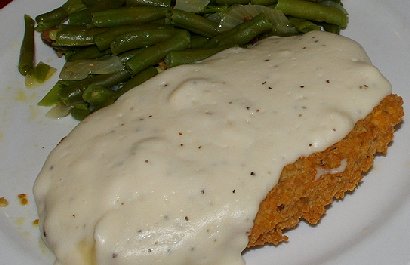Chicken fried steak from the Kit Carson Family Restaurant in Chehalis, Washington.