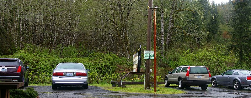 The parking lot outside of Clarks Restaurant in Arctic Cosmopolis WA - image.