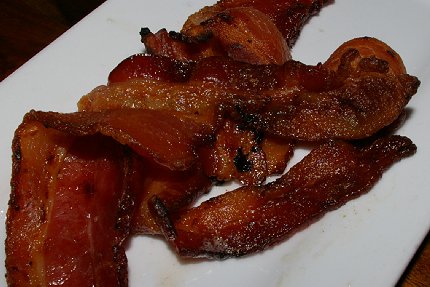 Excellent bacon at the Manhattan Steakhouse in Seattle  - image.