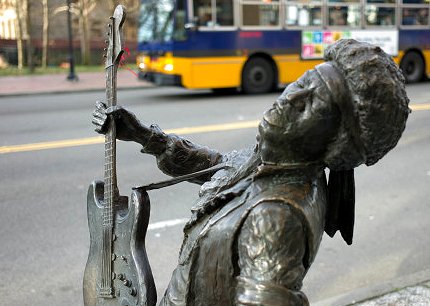 Jimi Hendrix on Broadway - Capitol Hill Seattle - image.