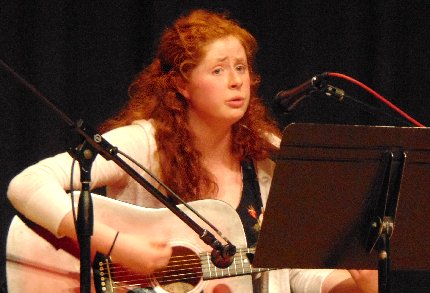 Granddaughter Bailee performing at the Puyallup High School Talent Show in Puyallup, Washington.