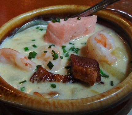 The Northwest Chowder at Crocketts Public House in downtown Puyallup, Washington.