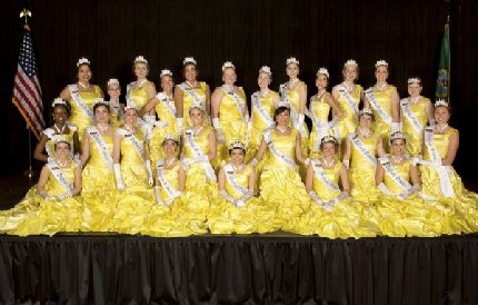 The 2015 Daffodil Princesses in Puyallup, Washington.