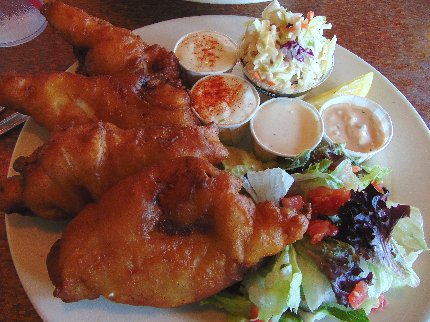 Fish and Chips at Katie Downs Tavern & Eatery Tacoma, Washington.