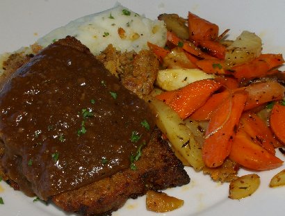 Meatloaf from McNamara's restaurant in DuPont, Washington.