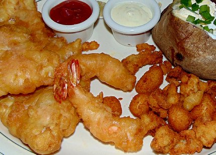 Fish combo at McGrath's Fishhouse in Federal Way, Washington - image.