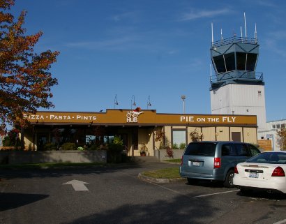 Pie OnThe Fly restaurant at Tacoma Industrial Airport near Gig Harbor, Washington - image.