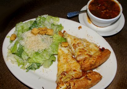 Pizza lunch from Spiros Pizza & Pasta in Gig Harbor, Washington - image.