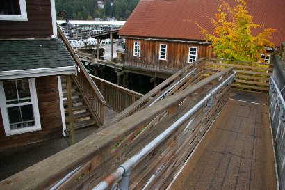 An accessible ramp at Netshed No.9 in Gig Harbor, Washington - image.