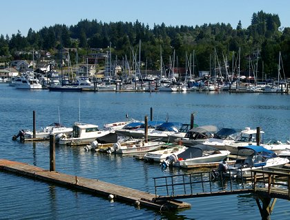 View from the MarketPlace Grille in Gig Harbor, Washington - image.