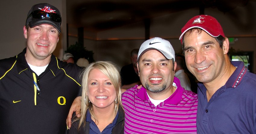 Scotty Gretchell and other members of the Puyallup Rotary in Orting, Washington.