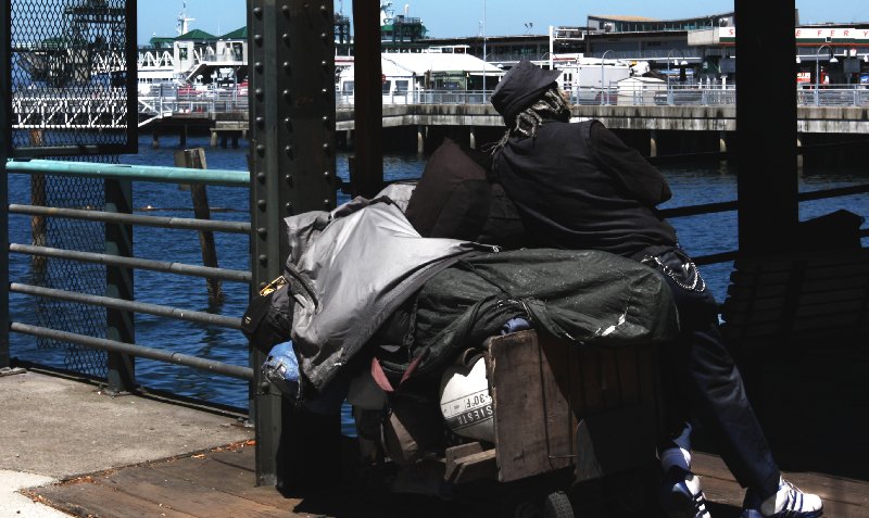 Homeless in Seattle Washington WA.