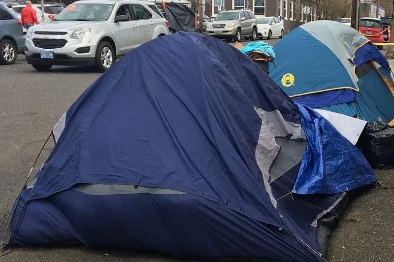 Homeless in Portland Oregon OR.