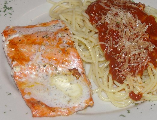 Salmon fillet at Joeseppi's Restaurant in Tacoma - image.