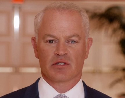 Neal McDonough as Vincent in Paul Blart: Mall Cop 2 playing at Puyallup, Washington.
