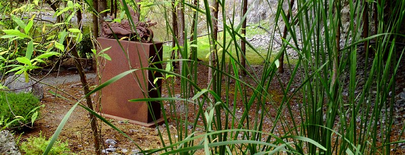 Joseph Kinnebrew sculpture at The Quarry Skagit Valley event space and La Conner Bed and Breakfast - photo.