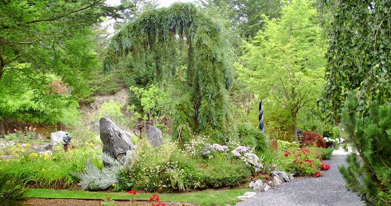 Joseph Kinnebrew sculpture at The Quarry Skagit Valley event space and La Conner Bed and Breakfast - photo.