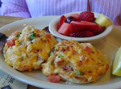 Crab Melt from the Sunset Grill in Gig Harbor, Washington.