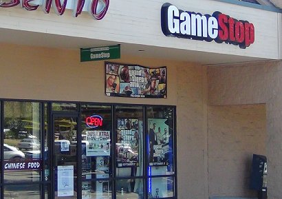 GameStop computer game shop in Tacoma, Washington.