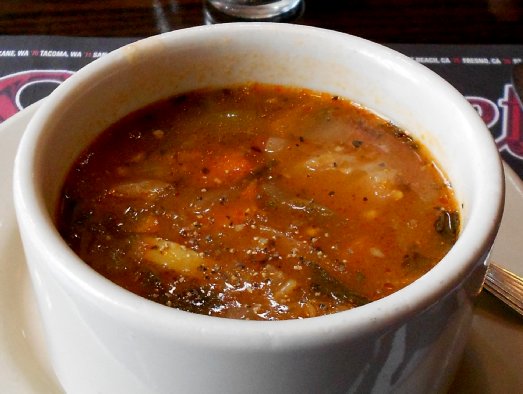 Minestrone soup at the Lynnwood Old Spaghetti Factory - image.