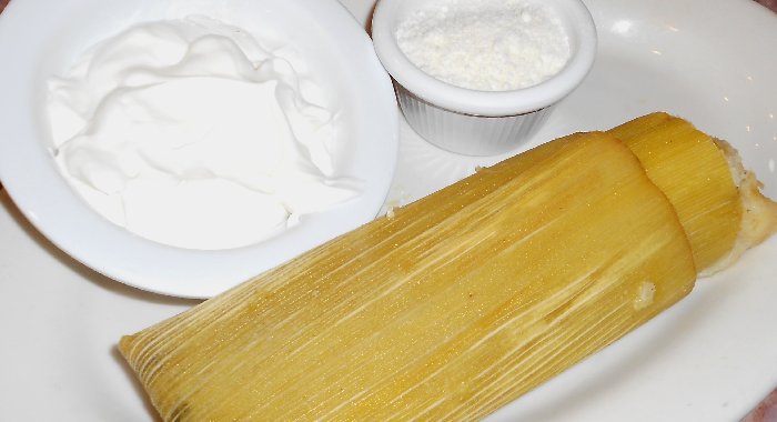 The sweet corn tamal at Los Tamales Restaurant Tacoma - image.