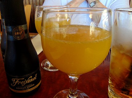 Blood Orange Mimosa from The Chanterelle in Edmonds, Washington - image.