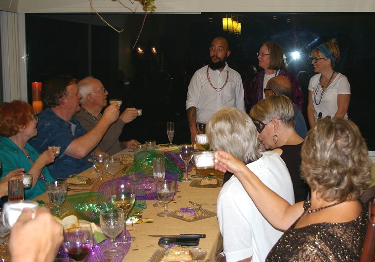 New Orleans Mardi Gras Dinner Party for FISH Food Banks.