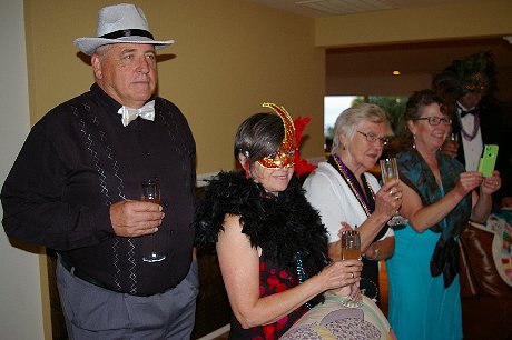 People being welcomed to the Mardi Gras Dinner Event, a FISH donation - image.