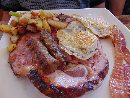 Breakfast at the Netshed No. 9 in Gig Harbor, Washington.