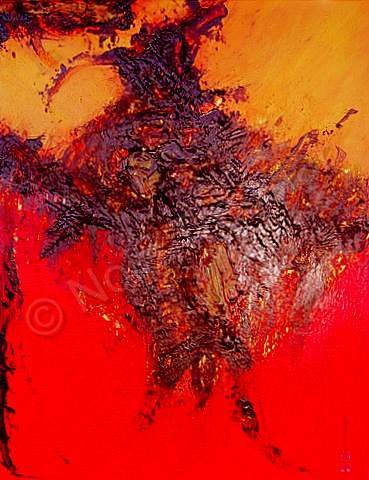 Beijing Experience by Artist Nola V. Tresslar in mixed media.