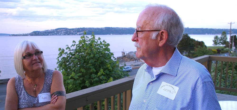 Koni Kinney and John Trueman in Old Town, Tacoma, Washington - image.