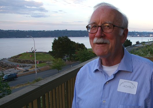 John Trueman celebrating his birthday in Old Town, Tacoma, Washington - image.