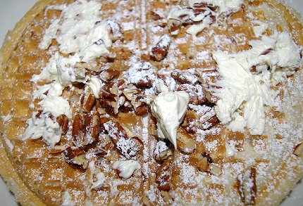 The pecan waffle from the Original Pancake House Tacoma - image.