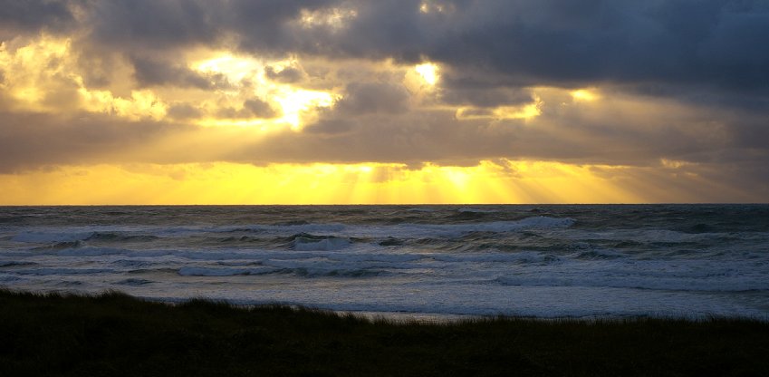 Sunset at Ocean Shores - Photo.