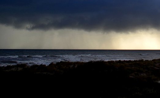 Rain clouds in Ocean Shores - image.